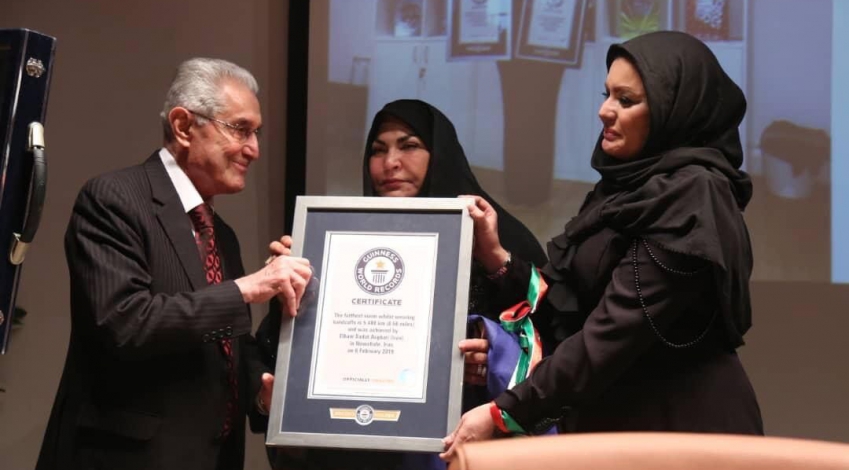 Iranian female swimmer hits Guinness record for 2nd time