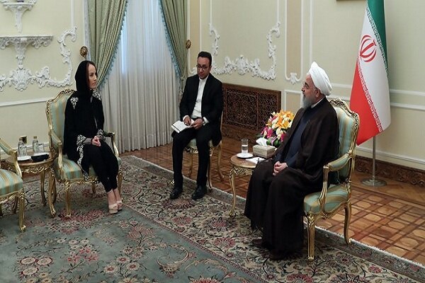 Pres. Rouhani, IPU president hold talks in Tehran