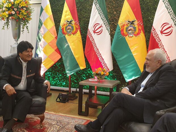 Zarif meets Bolivian President