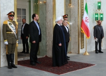 Photos: President Rouhani officially receives Iraqi PM  <img src="https://cdn.theiranproject.com/images/picture_icon.png" width="16" height="16" border="0" align="top">