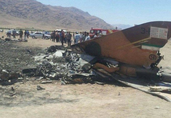 Iranian fighter jet crashes in country