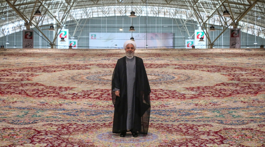 Iran introduces gigantic handwoven carpet