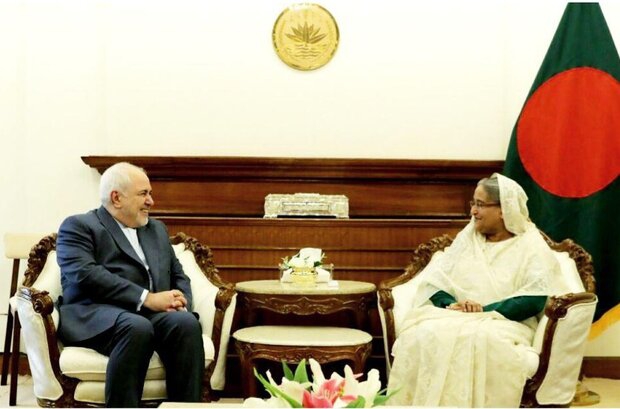 Zarif reviews issues of mutual interests with Bangladeshi premier