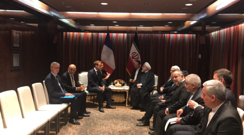 Iran, France presidents reaffirm de-escalation in Middle East