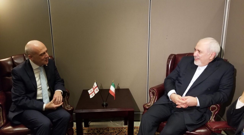 FM Zarif talks with Georgian counterpart