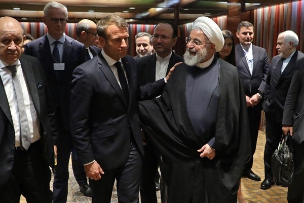 Macron meets with Rouhani again after visiting Trump