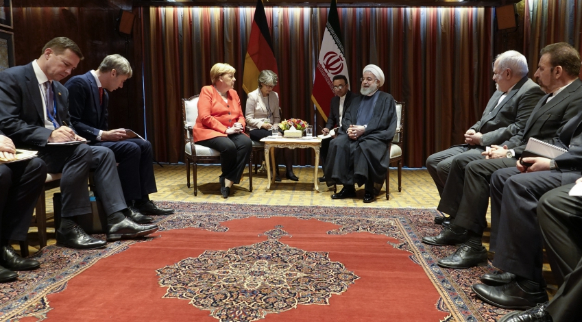 Iranian President, German Chancellor discuss HOPE Initiative