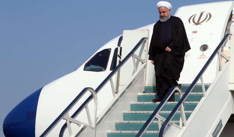 President Rouhani arrives in Tehran