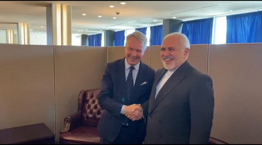 Zarif discusses mutual cooperation with Finnish counterpart