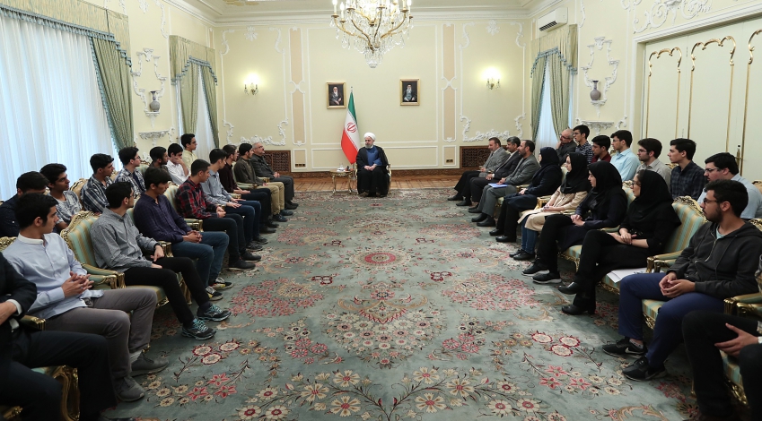 Elites, intl contests medal-winners, heroes of talent, education, learning: President Rouhani