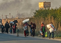 Civilians flee Syrian border towns as Turkish offensive kicks off