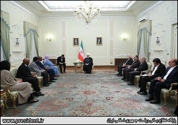 Rouhani calls on Intl community to stand up to US actions