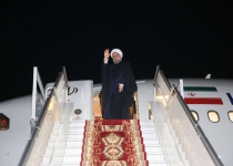 President Rouhani leaves Baku for Tehran
