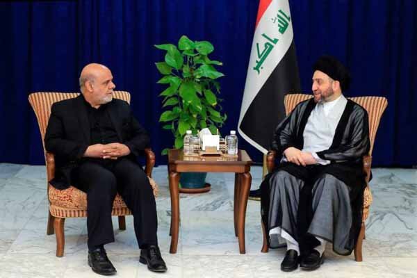 Iranian envoy to Baghdad, Hakim discuss regional issues