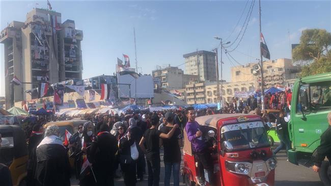 Iraqis hold mass rally in Baghdad to back religious authority