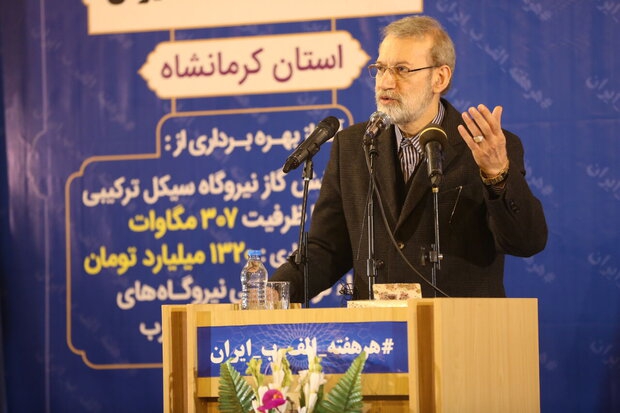 Development projects on track despite cruel sanctions: Larijani