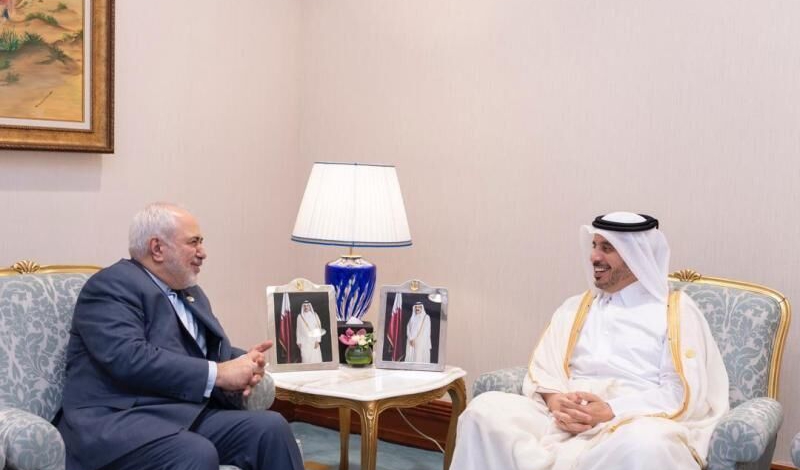 Zarif confers with Qatari Prime Minister on Tehran-Doha cooperation