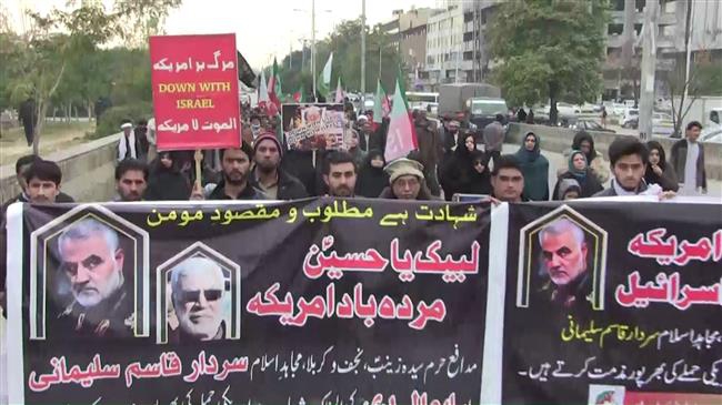 Pakistanis protest US assassination of Irans Soleimani