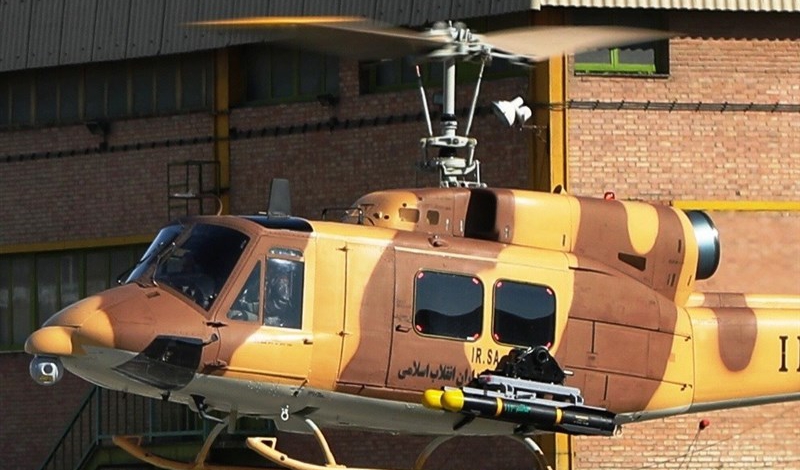 IRGC choppers equipped with new anti-armor missile