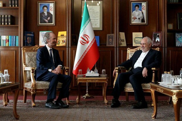 Zarif, UN special envoy for Syria meet in Tehran