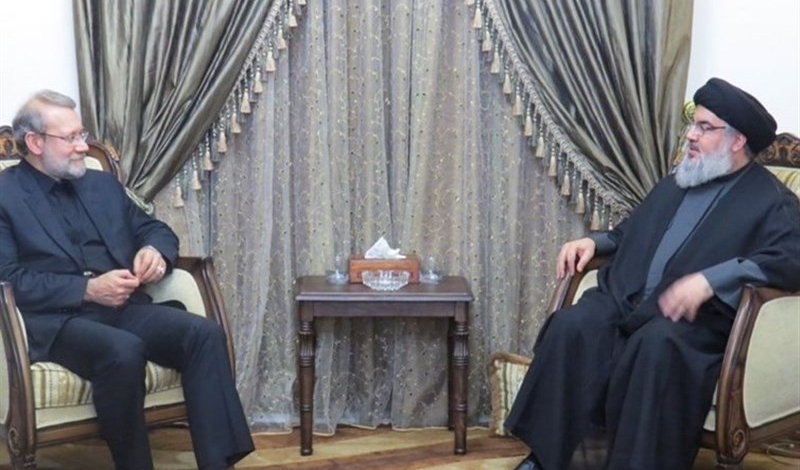 Larijani reviews regional developments with Nasrallah