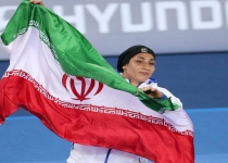Iranian female athlete bags gold, qualified for Olympics