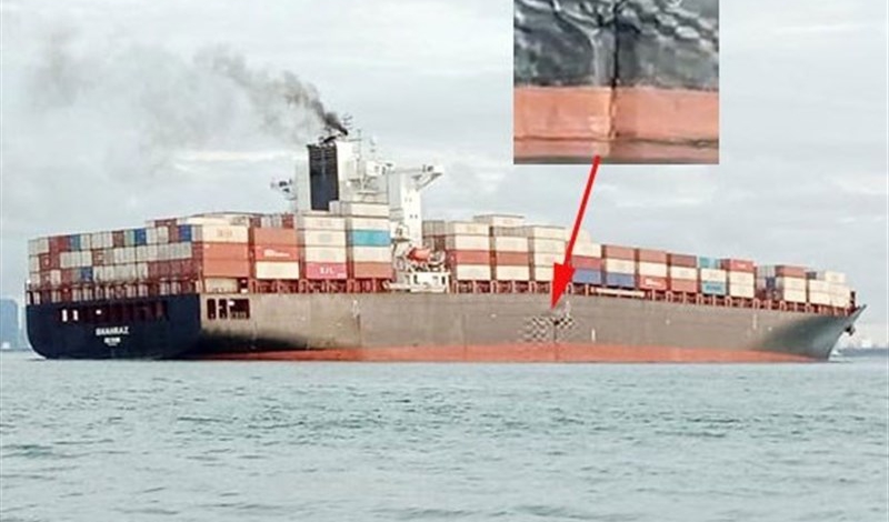 Crew safe after Iranian container ship runs aground near Singapore