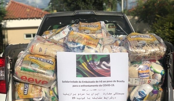 Iranian embassy displays solidarity with Brazilian people by distribution of aid packages