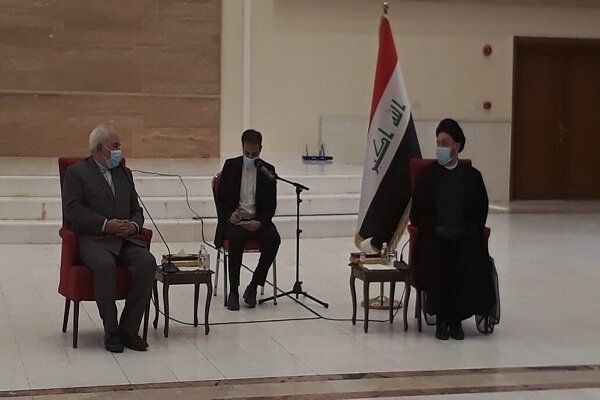 Zarif, Hakim hold meeting in Baghdad