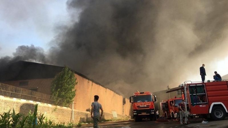 Fire breaks out at Iranian industrial area, no casualties: state TV