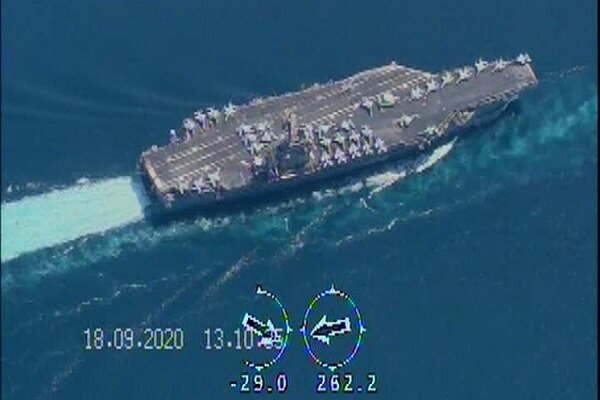 IRGC drones trace US aircraft carrier fleet