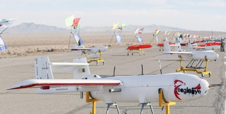 Irans Army displays hundreds of UAVs in massive drill