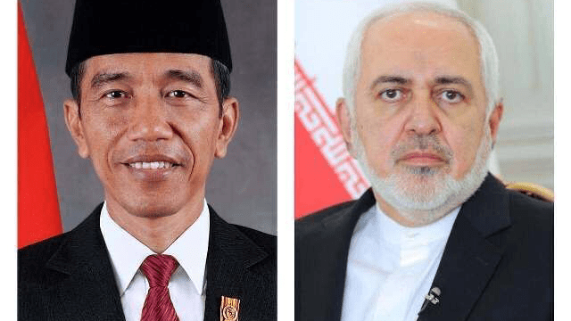 Iran FM Zarif meets with Indonesian president