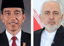 Iran FM Zarif meets with Indonesian president