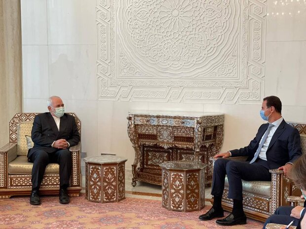 FM Zarif, Syrian president meet to discuss bilateral ties, coop.