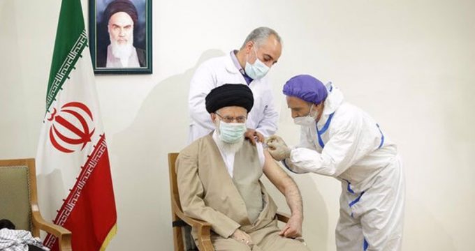 Leader receives first dose of homegrown Iranian COVID-19 vaccine