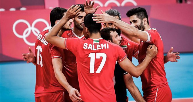 Iran volleyball team beats Venezuela at Tokyo 2020