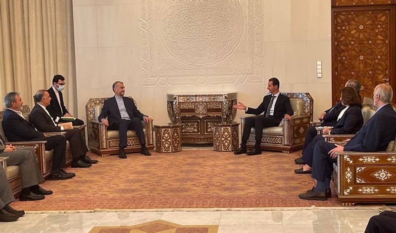Amir-Abdollahian, Assad confer on Iran-Syria cooperation