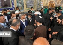 Iraqi PM visits Imam Reza Holy Shrine
