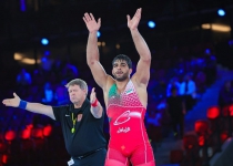 Irans Saravi takes gold at World Wrestling Championships