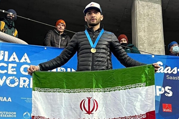 Safdarian wins gold medal at UIAA Ice Climbing C
