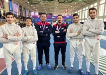 Iran fencing team runner-up in Asian junior tournament
