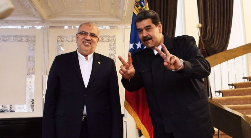 Maduro discusses oil exports in Tehran as Iranian tanker arrives in Venezuela