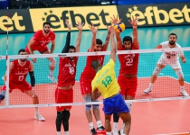 Iran fall short against Brazil in 2022 VNL