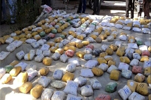 Over 1.1 tons of smuggled narcotics seized in SE Iran