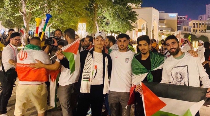In pictures: Palestinians show support for Team Melli ahead of Iran-US World Cup clash