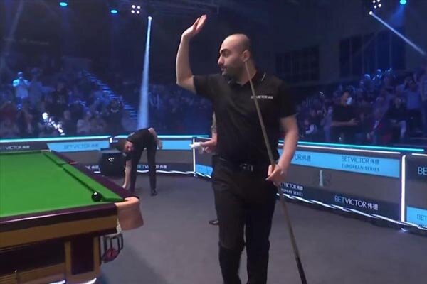 Irans snooker player defeated by Jack Lisowski