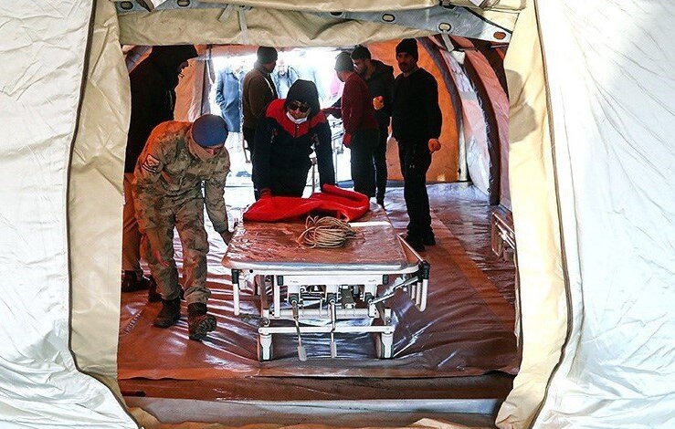 Army sets up field hospital in quake-hit Turkiye