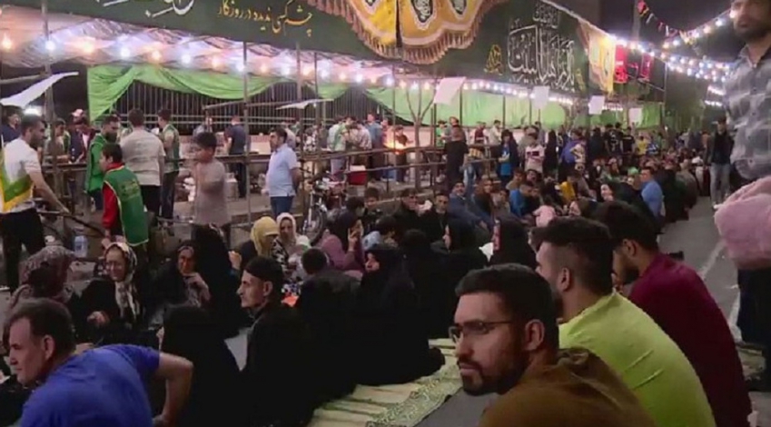 1000-meter Iftar table in Tehran brings together Iranians, Iraqis