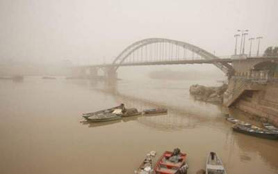 آلودگی هوا دست از آسمان خوزستان بر نمی‌دارد؛ وضعیت در ۵ شهر قرمز است